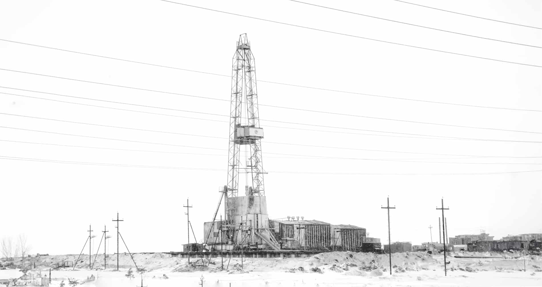 Буровая установка Новогоднего месторождения 1976 года