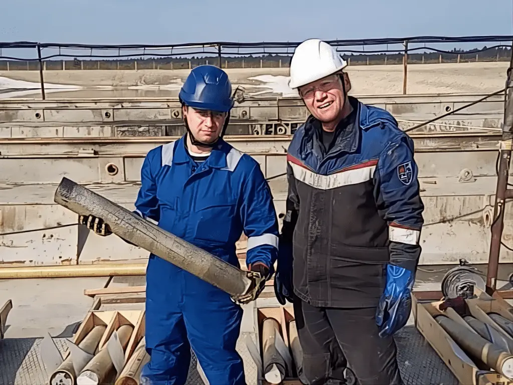 Метровый образец породы, тубус