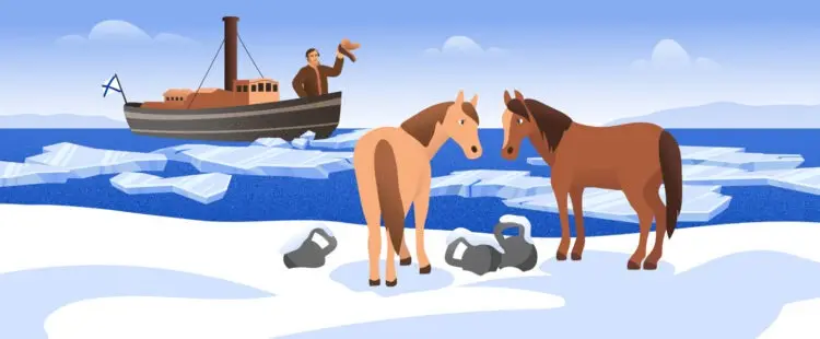 Бритнев на палубе первого ледокола современного типа