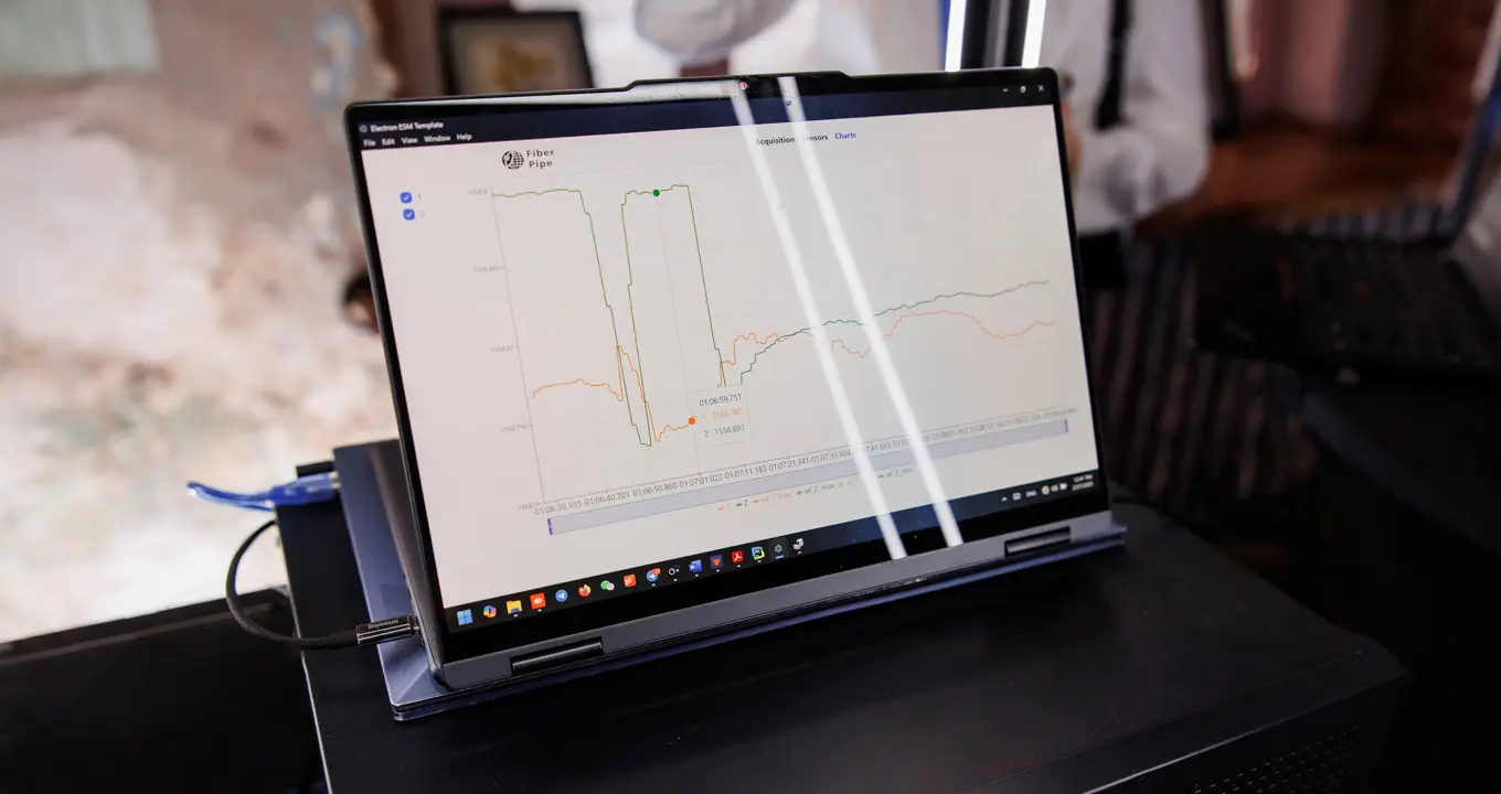 Графики проекта FiberPipe, по которым отслеживают состояние трубопроводов