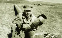 Один из строителей газопровода Саратов — Москва Николай Байдин, май 1945 года