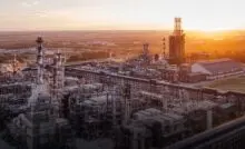 Вид на Омский нефтеперерабатывающий завод с высоты
