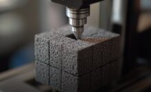 3D-принтер печатает кирпич из лунного грунта