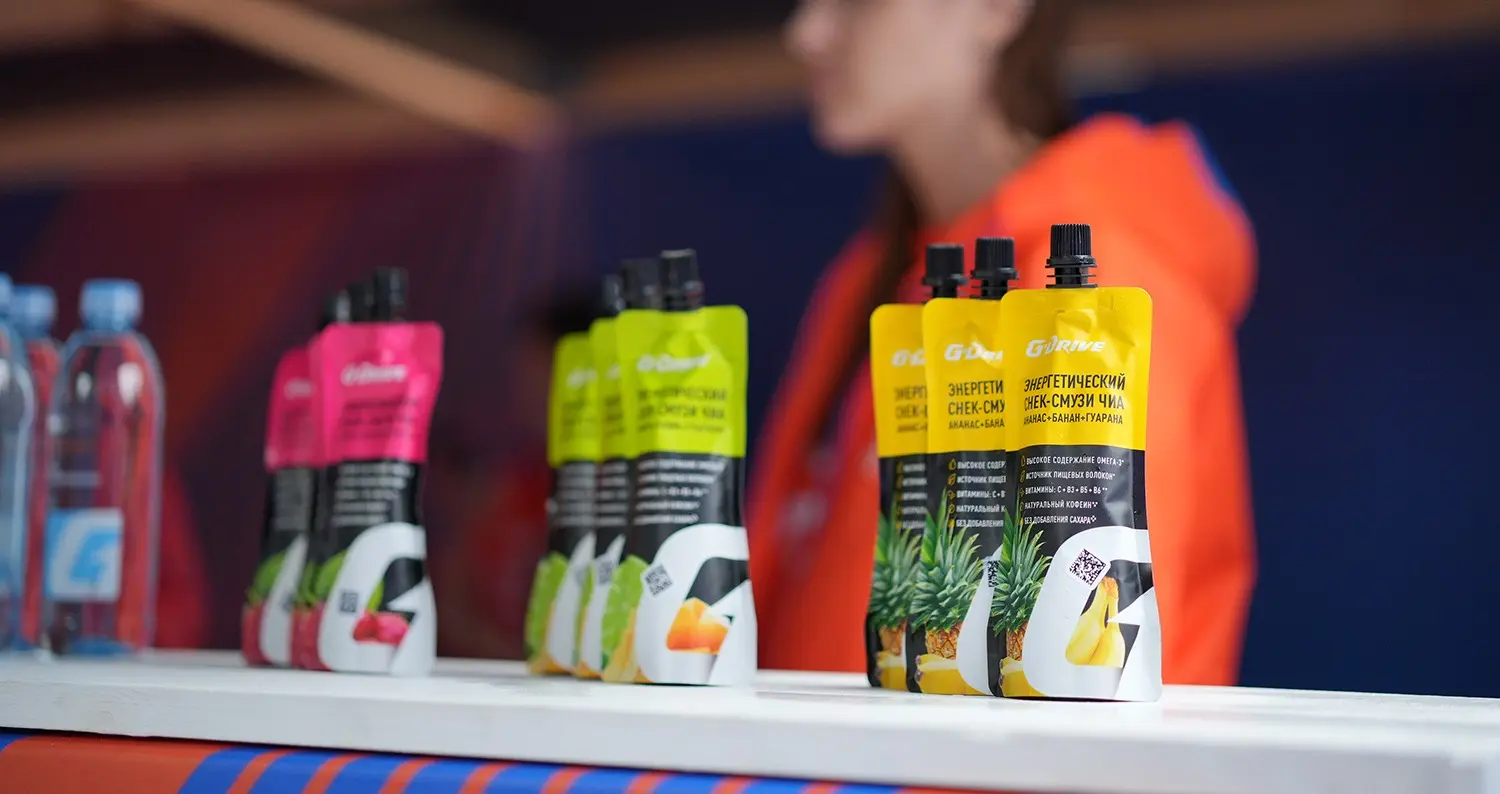 Энергетические смузи G-Drive в городке фестиваля «Фонтанка SUP»