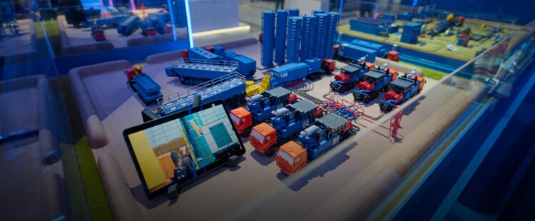 Макет флота ГРП на Петербургском газовом форуме