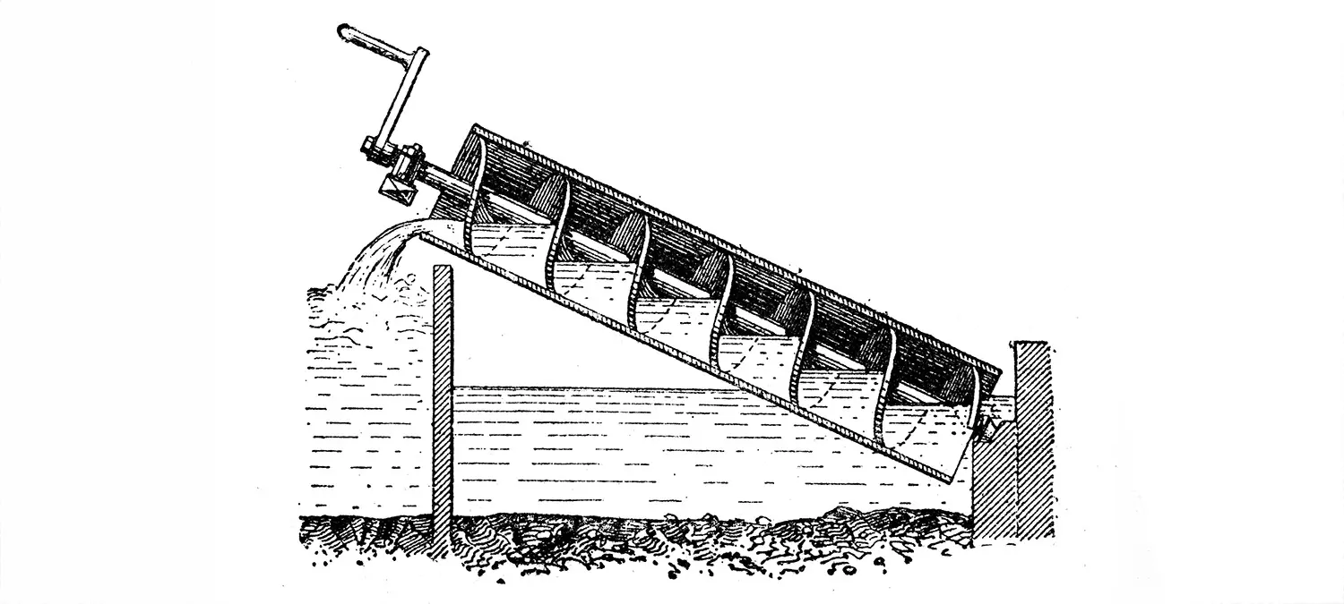 Изображение знаменитого изобретения Архимеда