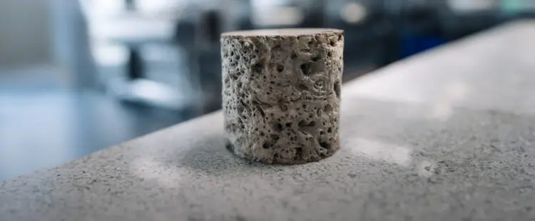 Образец керна висследовательского центра «Геосфера»