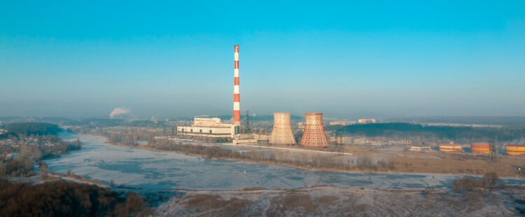 ТЭЦ с высоты птичьего полета