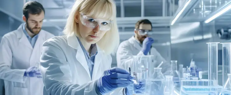 Ученые в лаборатории
