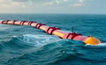 Волновая электростанция использует энергию течений