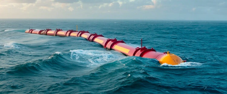 Волновая электростанция использует энергию течений