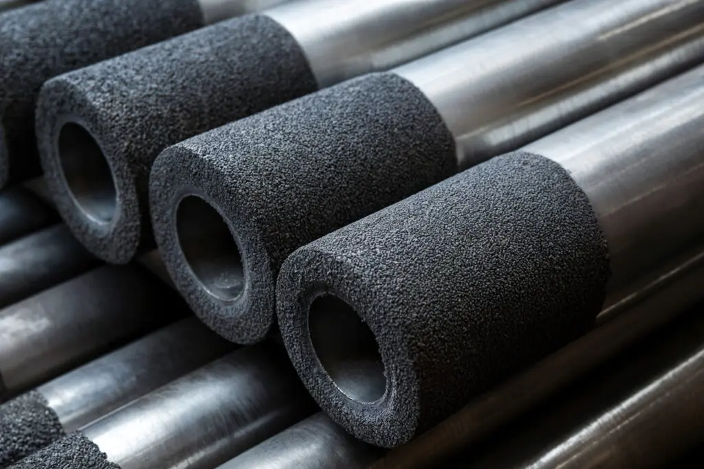 Именно анкерная часть сваи обеспечивает сцепление со стабильным грунтом. Изображение сгенерировано нейросетью