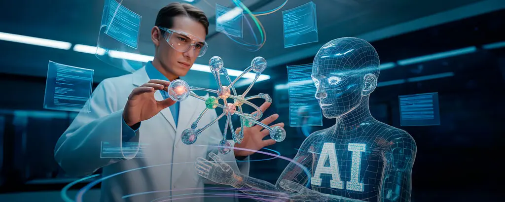 Ученый конструирует атомы с помощью искусственного интеллекта
