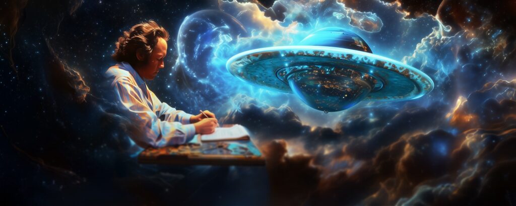 Писатель—фантаст создает художественные миры