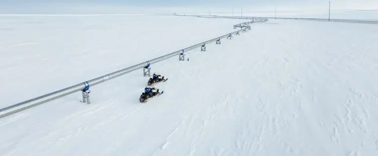 Трубопровод в арктической зоне