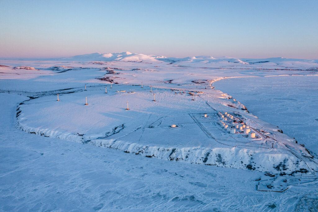 Вид на Анадырскую ветроэлектростанцию