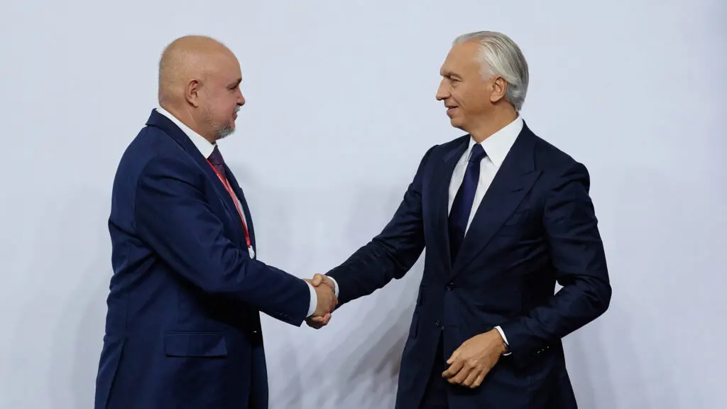 Министр энергетики Российской Федерации Сергей Цивилев и Председатель правления «Газпром нефти» Александр Дюков