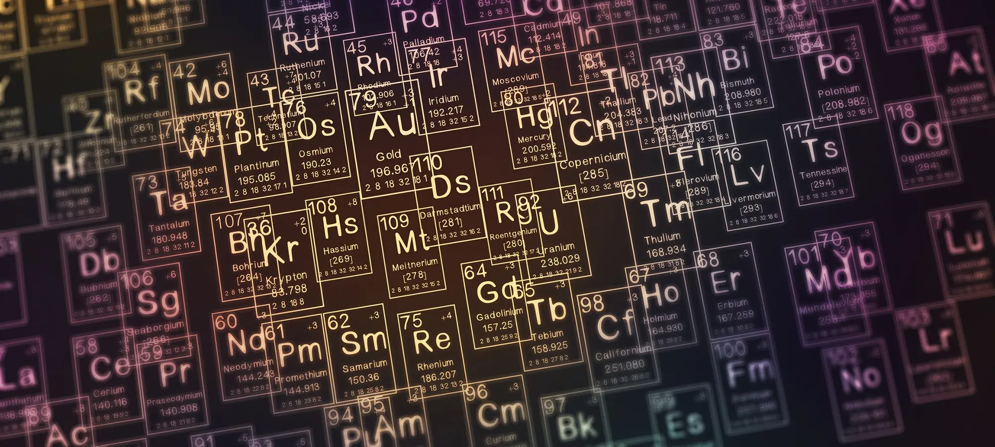 Ячейки с наименованиями
