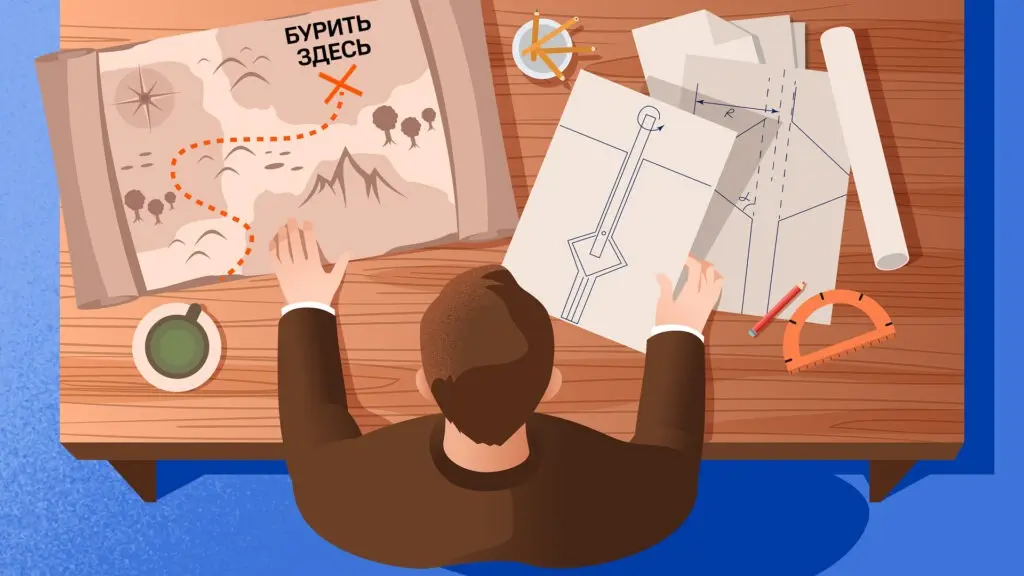 Николай Воскобойников разрабатывает технологию бурения нефтяной скважины