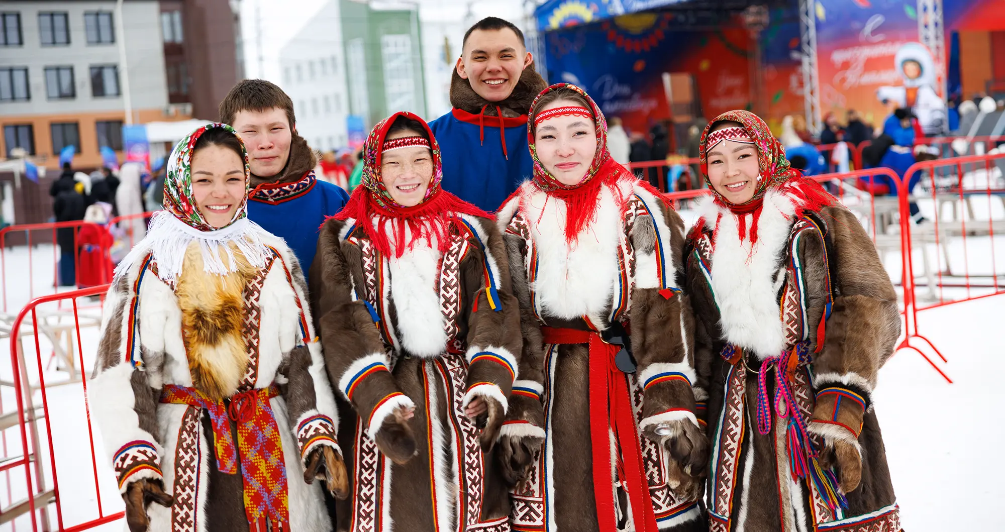 Жители Ямала на праздновании Дня оленевода