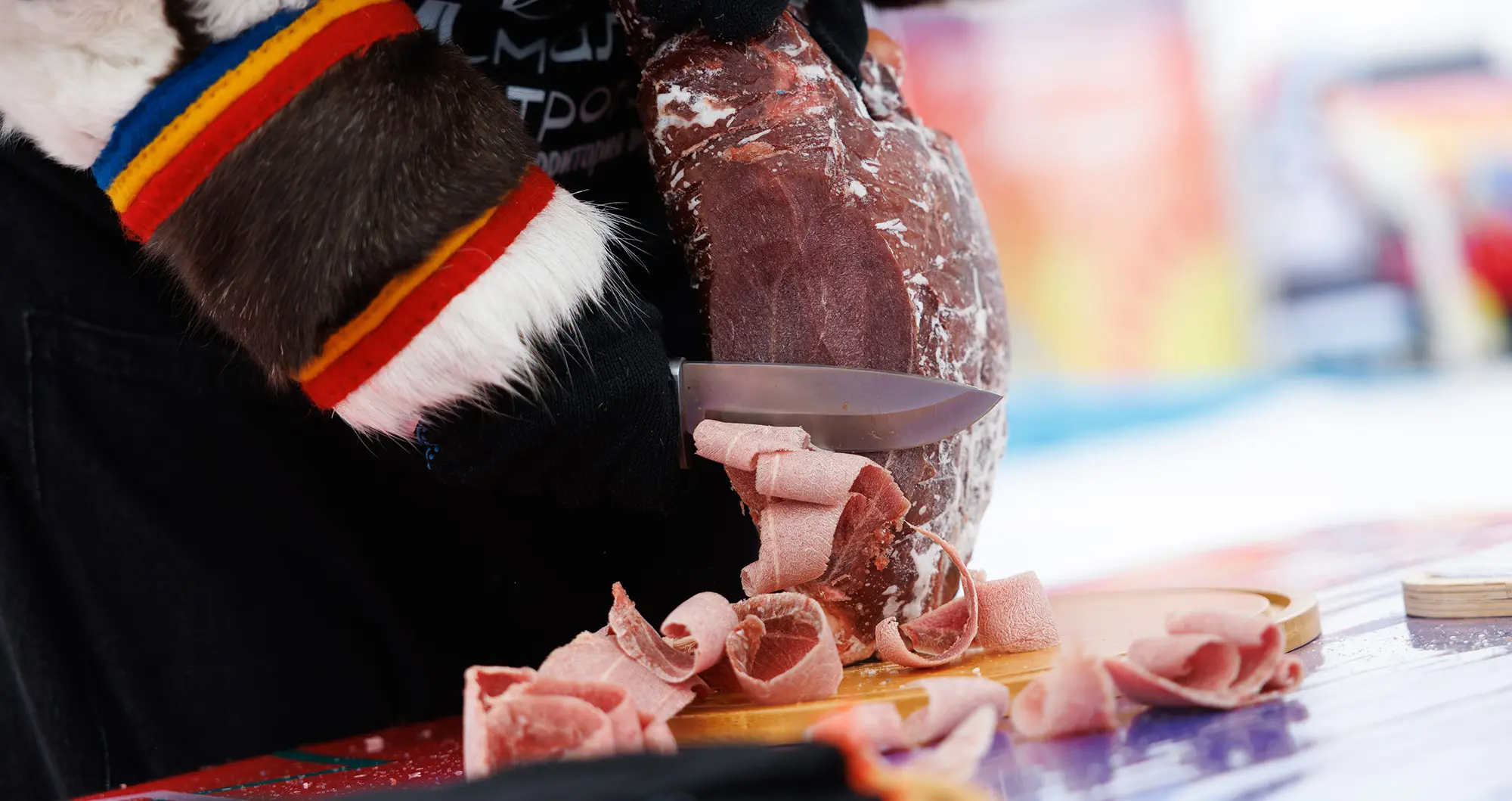 Строганина — традиционное северное блюдо