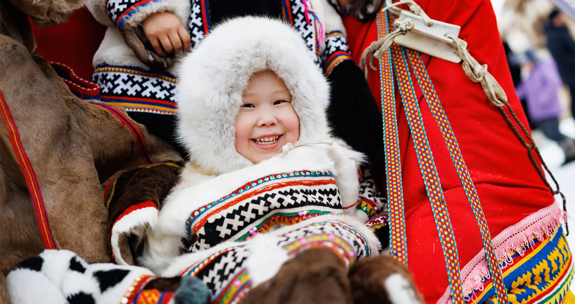 Жители Ямала на праздновании Дня оленевода