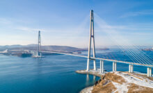 Вид на Русский мост во Владивостоке. iStock