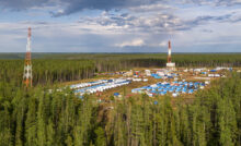 Буровая Чонской нефтяной группы