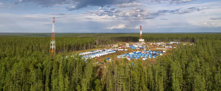 Буровая Чонской нефтяной группы